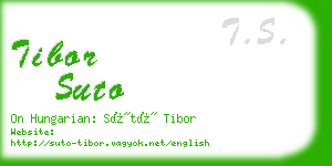 tibor suto business card